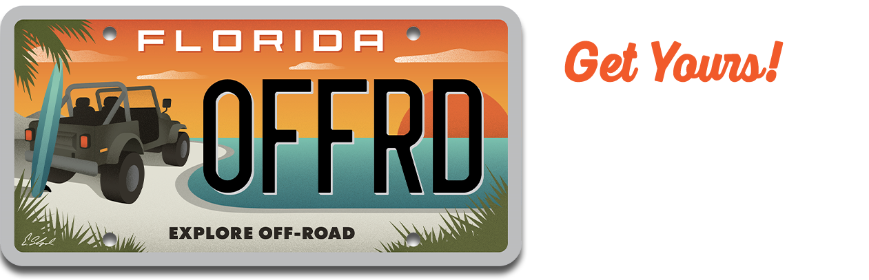 Get Yours! Help Support the Protection and Restoration of Florida's Off-Road Trails